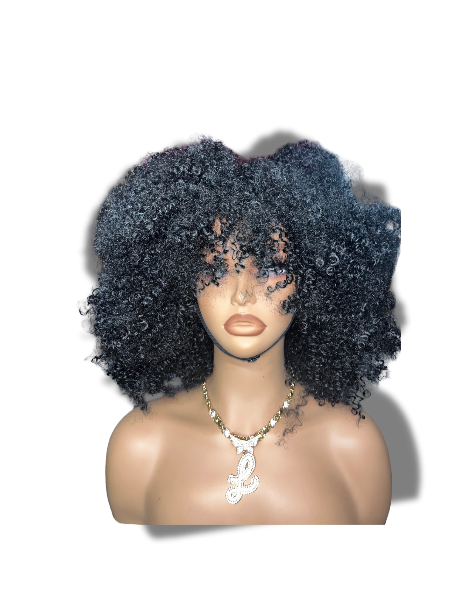 Afro Textured Human Hair Wig 100% Virgin Remy Hair Natural Curls Voluminous